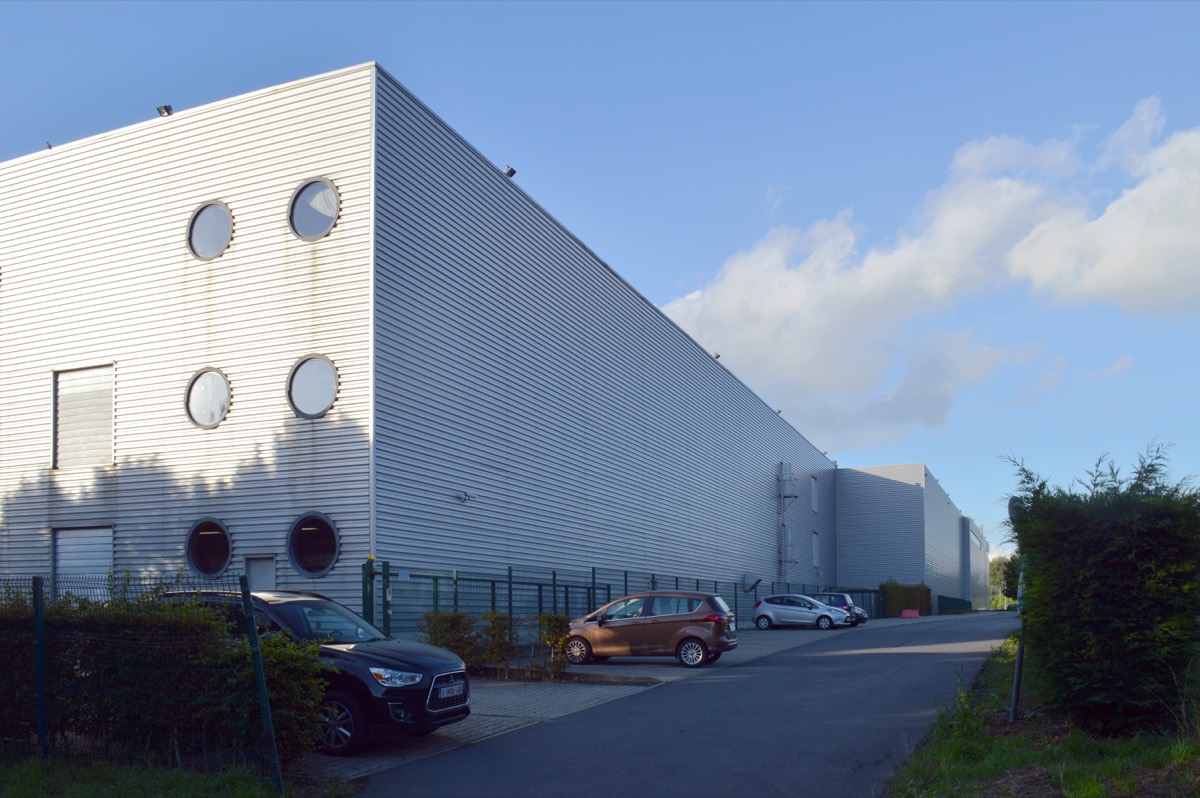 Exterior of a modern industrial facility